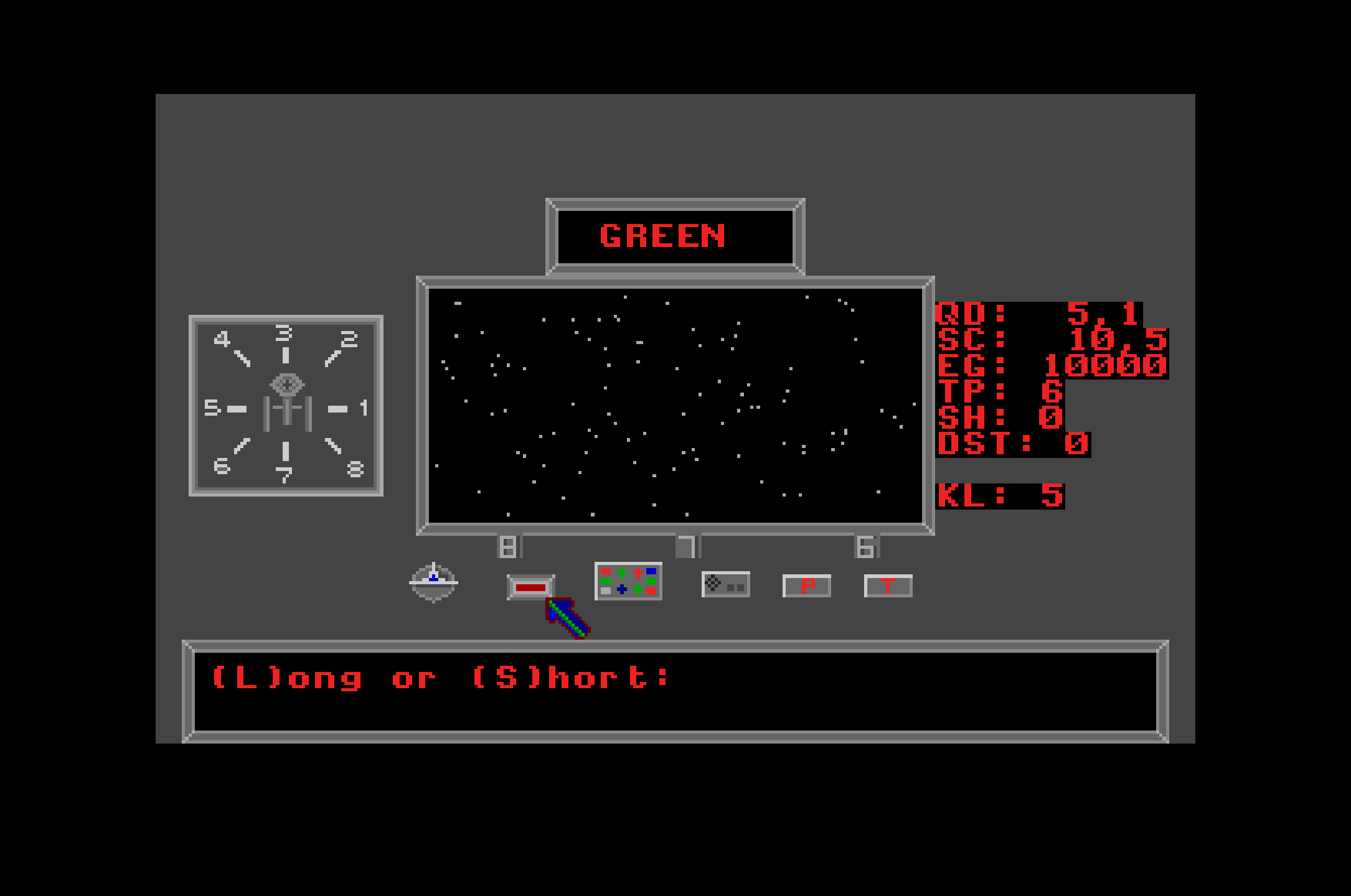 Star Trek atari screenshot